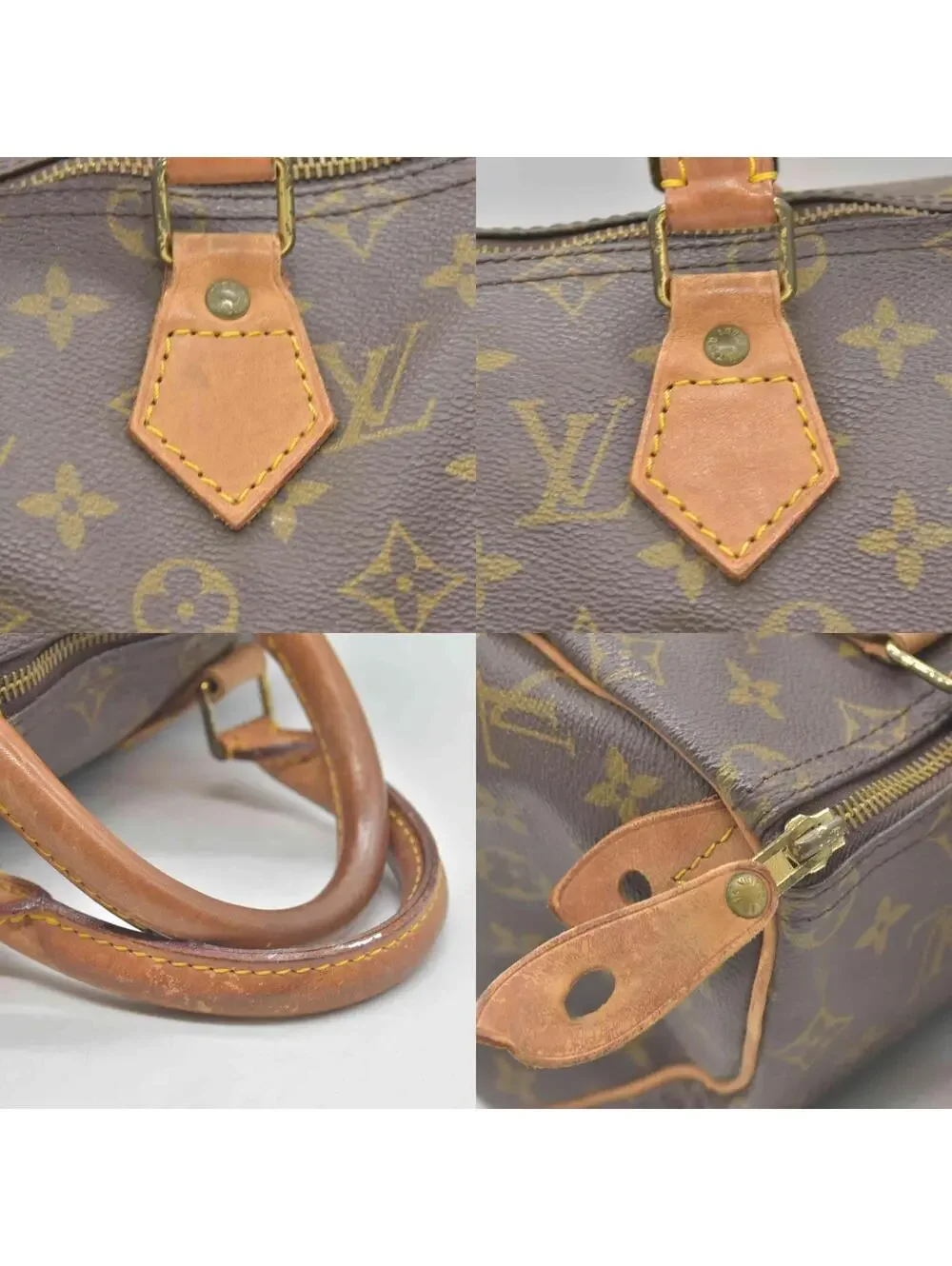 $1490 1989 Louis Vuitton Speedy 25 Brown Monogram MI8911